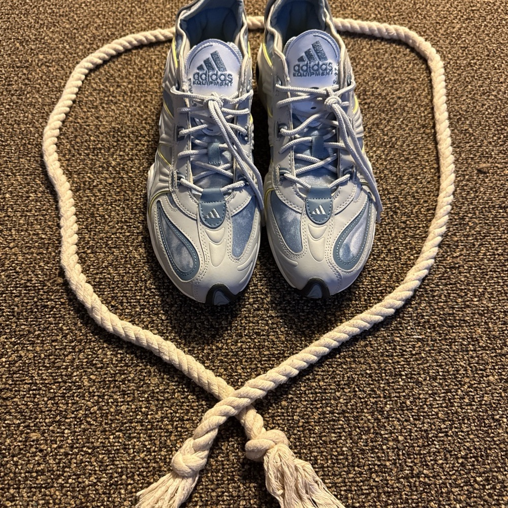 Adidas FYW S-97 Light Blue and Grey Athletic Sneakers